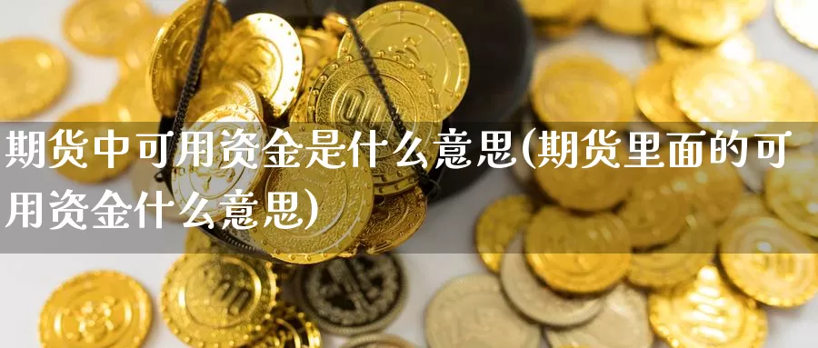 期货中可用资金是什么意思(期货里面的可用资金什么意思)_https://www.chuangyunda.com_期货理财_第1张