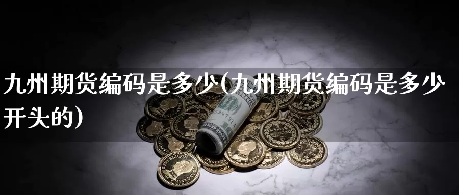 九州期货编码是多少(九州期货编码是多少开头的)_https://www.chuangyunda.com_期货理财_第1张