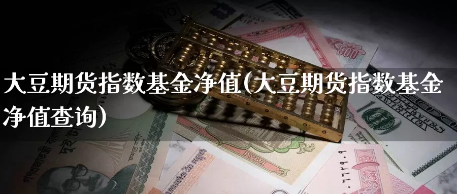 大豆期货指数基金净值(大豆期货指数基金净值查询)_https://www.chuangyunda.com_期货技术_第1张