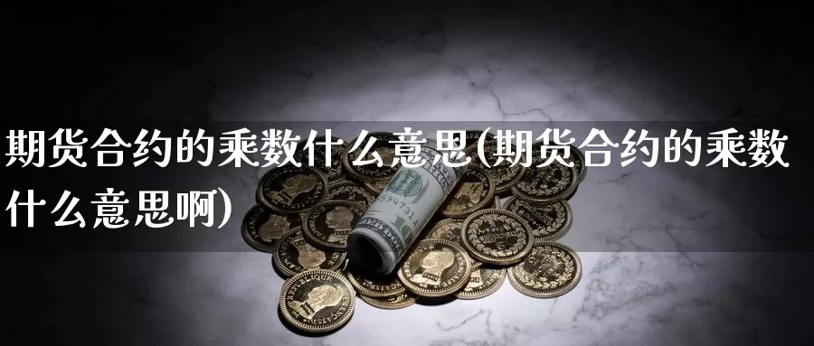 期货合约的乘数什么意思(期货合约的乘数什么意思啊)_https://www.chuangyunda.com_期货入门_第1张