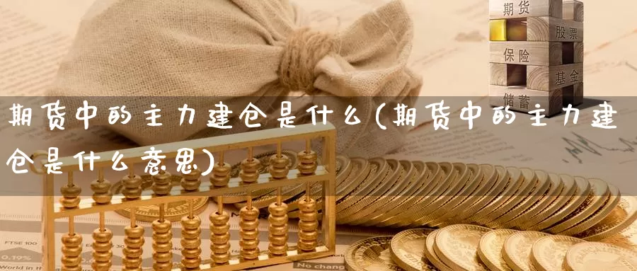 期货中的主力建仓是什么(期货中的主力建仓是什么意思)_https://www.chuangyunda.com_期货技术_第1张