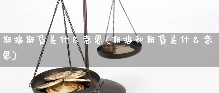 期指期货是什么意思(期指和期货是什么意思)_https://www.chuangyunda.com_原油期货_第1张