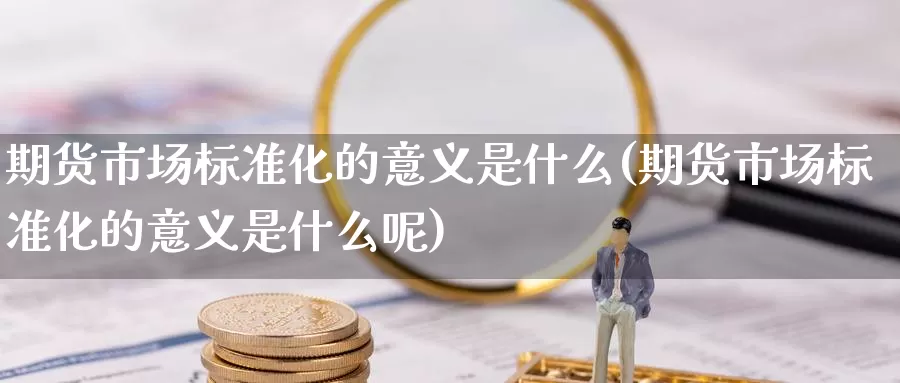 期货市场标准化的意义是什么(期货市场标准化的意义是什么呢)_https://www.chuangyunda.com_期货分类_第1张